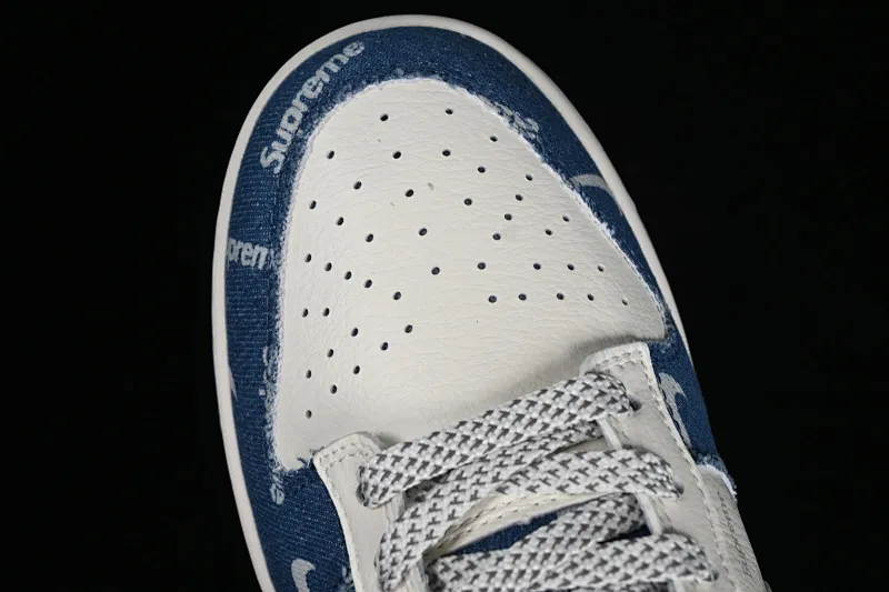All categories Nk SB Dunk series Nk SB Dunk Low Low-top sneakers Nk Dunk Low Supreme-Barrage blue jeans Anniversary high-end customization Low-top casual sneakers FC1688-194